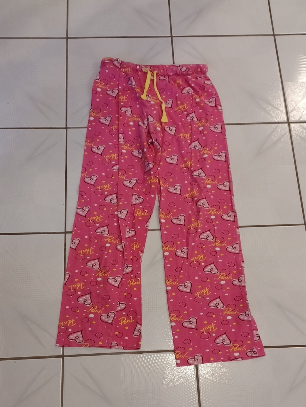 4/$40 Winnie-The-Pooh Pink Heart Print Pajama Pants - Fits Size XXS/XS